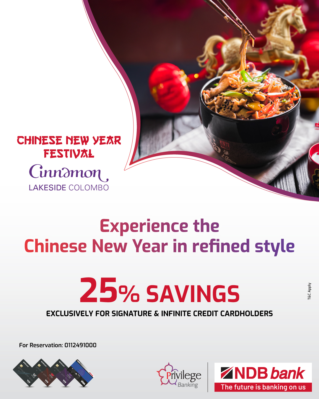 25% Savings on Chinese New Year Festival Buffet