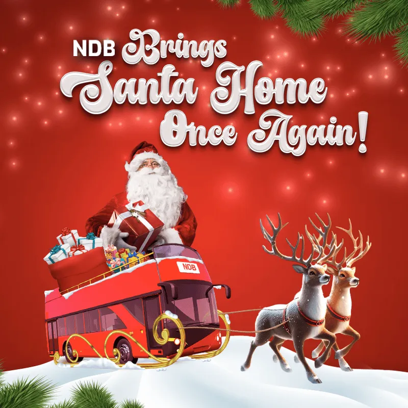 Santa home once again